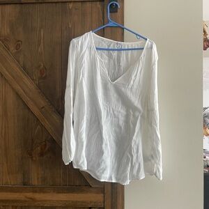 GAP White Blouse with Long Sleeves